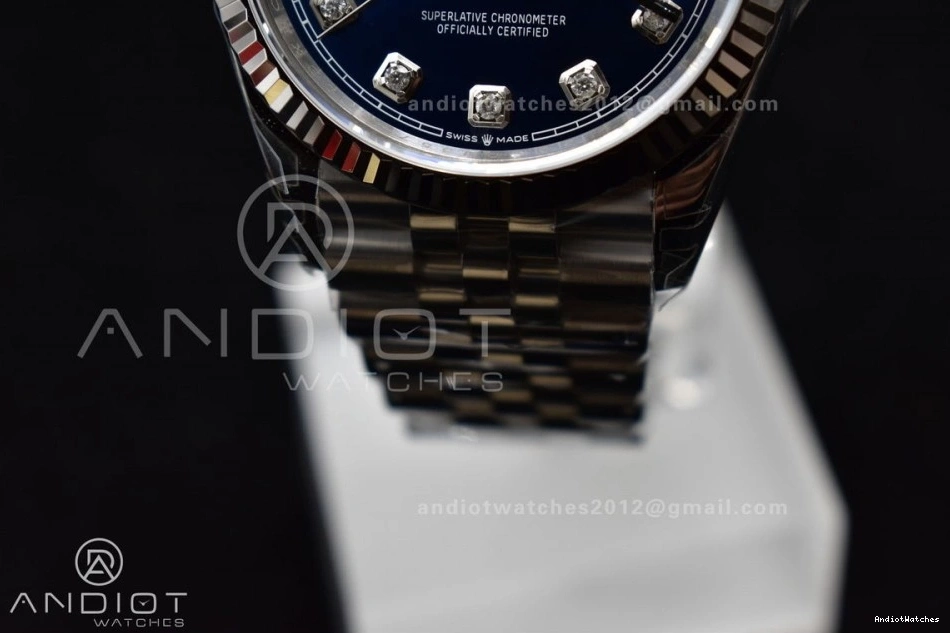 SmartChoice 400 DateJust VS 36 Best Steel Jubilee 126234 904L 1:1 SS Dial Bracelet Blue Edition Diamond VSF On 0902